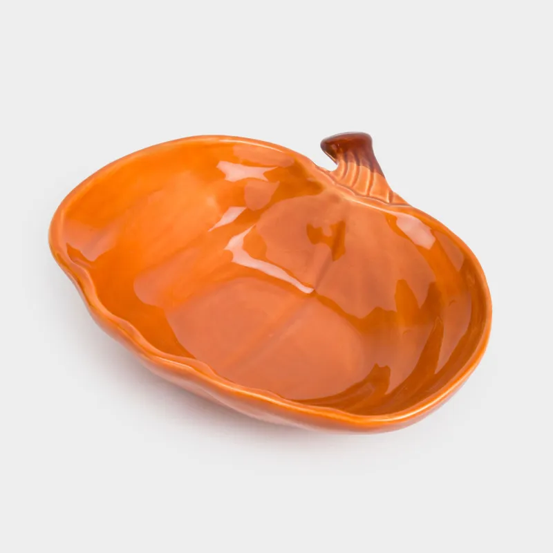 Салатник, 21х6 см, 480 мл, керамика, оранжевый, Тыква, Forest symphony