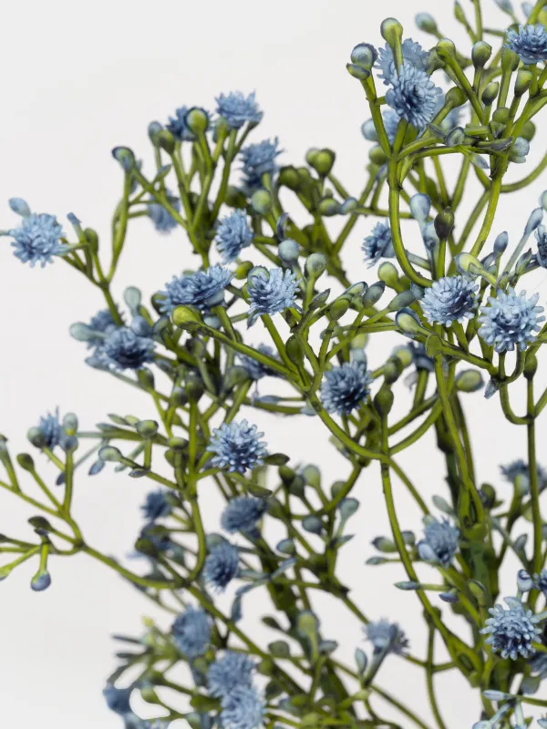 Ветка декоративная, 35 см, пластик, Синяя гипсофила, Flower garden, image-1