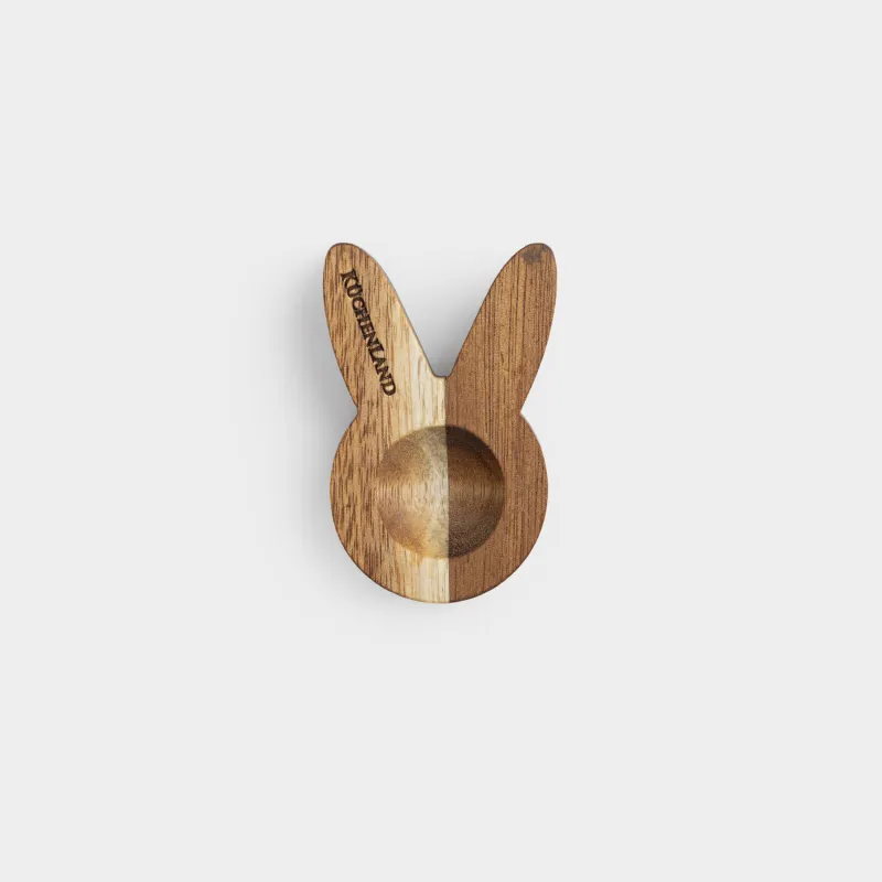 Подставка для яйца, 9х6 см, дерево, Кролик, Noble tree