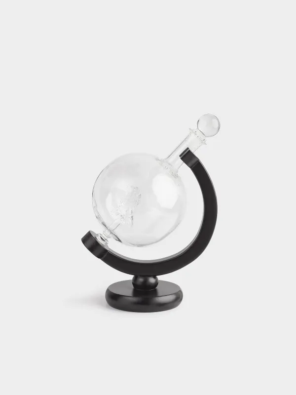 Графин, 650 мл, на подставке, стекло Б/дерево, Глобус со львом, Bar, image-0