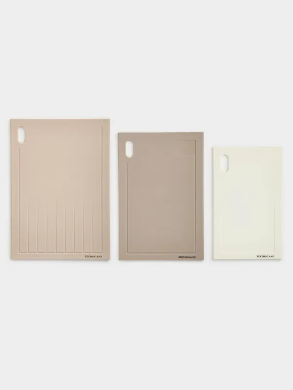 Набор досок разделочных, 3 шт, пластик, прямоугольный, Soft kitchen, image-1
