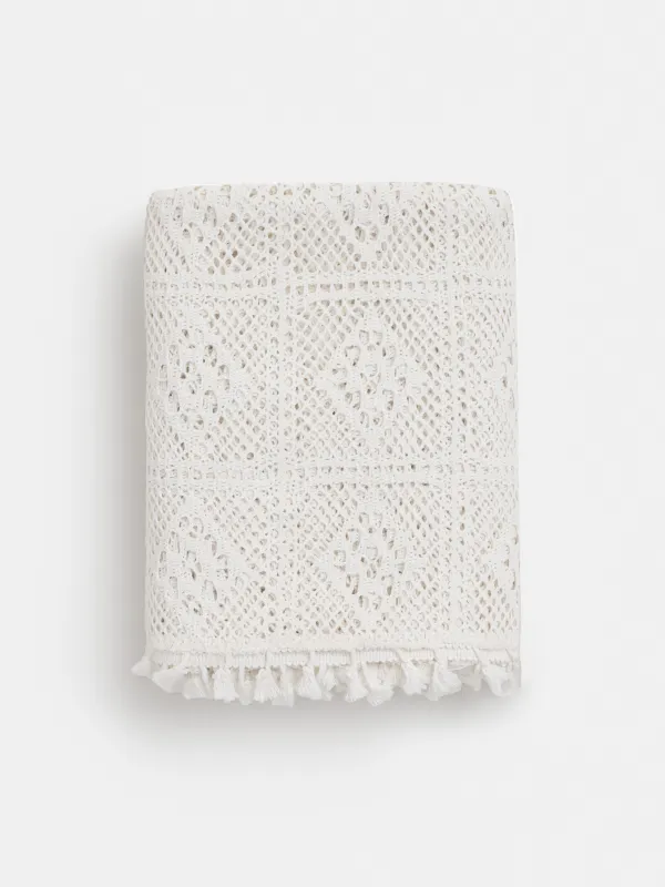 Скатерть, 170х250 см, с кисточками, Ажурный узор, Tracery, image-7