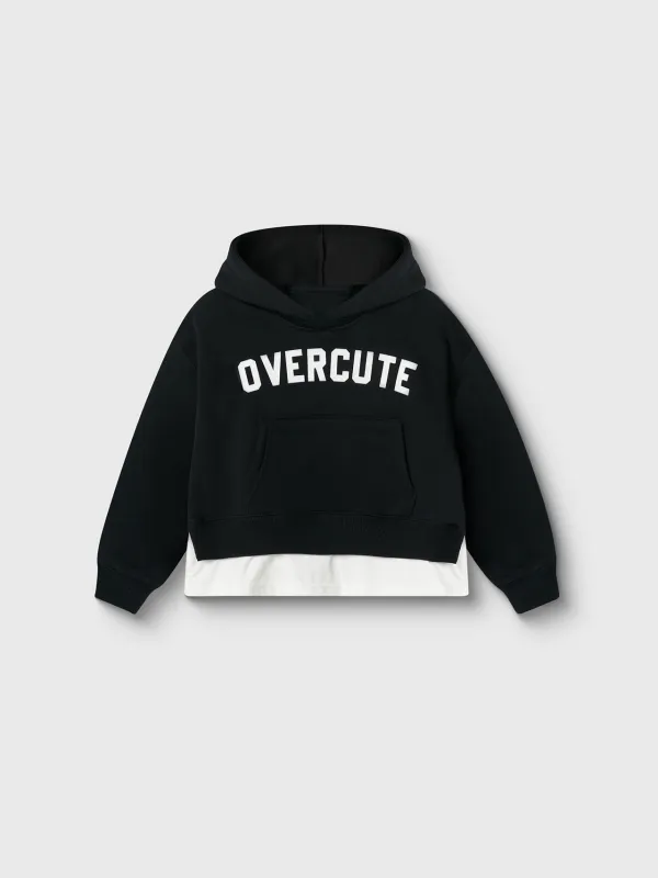 Худи детское, р. 140 см, для девочек, хлопок/полиэстер, черное, Linta, image-8