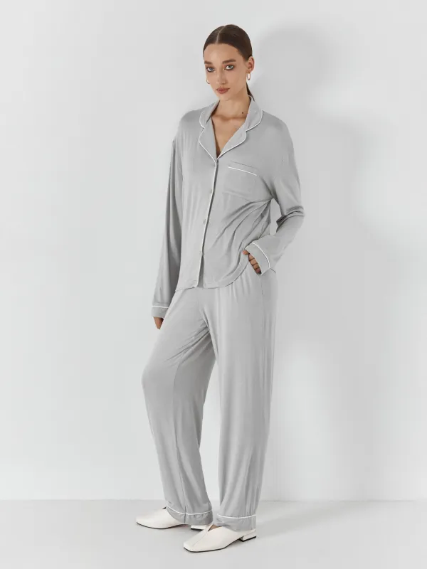 Рубашка с длинным рукавом, серая, Lucy, image-3