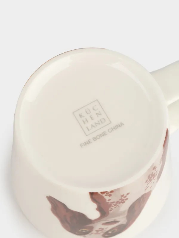 Кружка, 450 мл, фарфор F, белая, Собаки, Dog, image-4