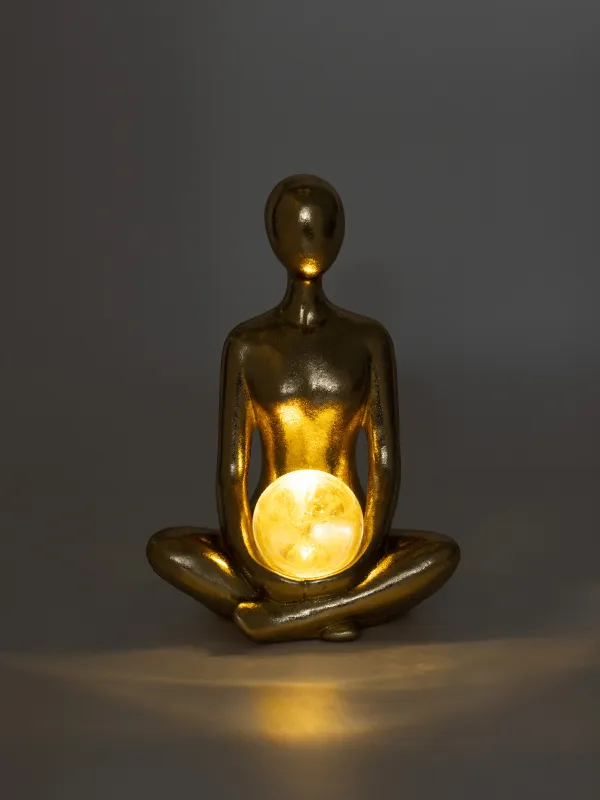 Статуэтка с подсветкой, 20 см, Девушка с шаром, Face, image-6