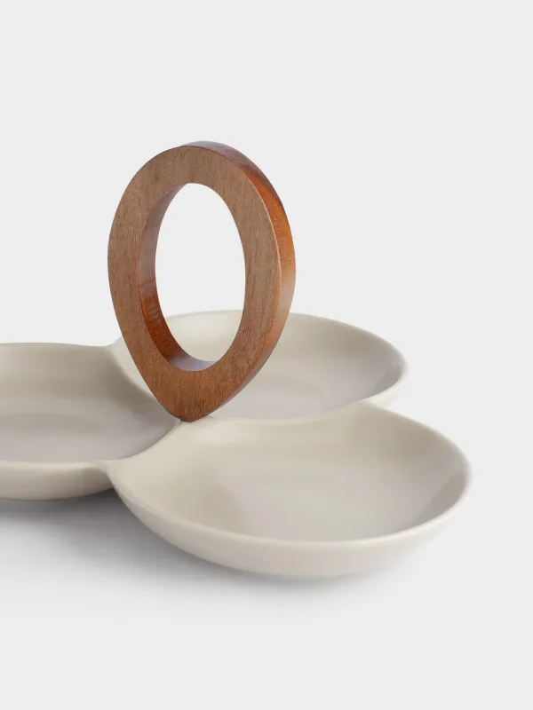 Менажница, с декором, 24 см, Ceramo noble, image-1