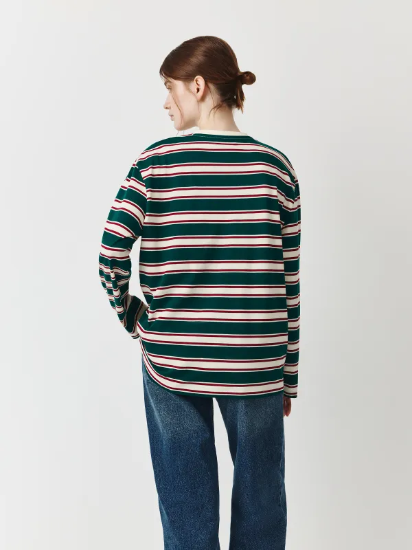 Лонгслив зеленый, Полоска, Latoya, image-6