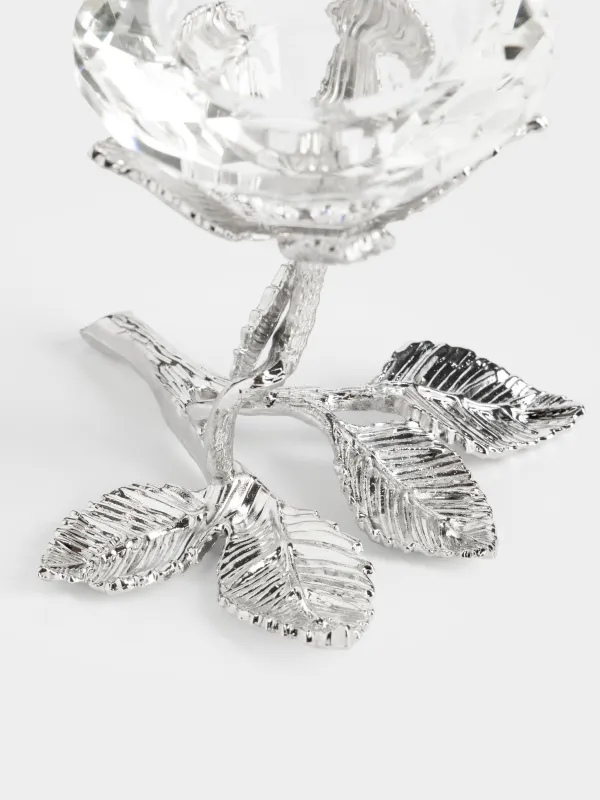 Подсвечник, 9 см, для чайной/тонкой свечи, Цветок, Diamond, image-1