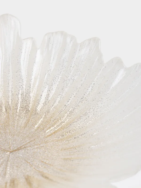 Ваза для фруктов, 21х11 см, на ножке, стекло Р, молочная/шампань, Verge, image-2