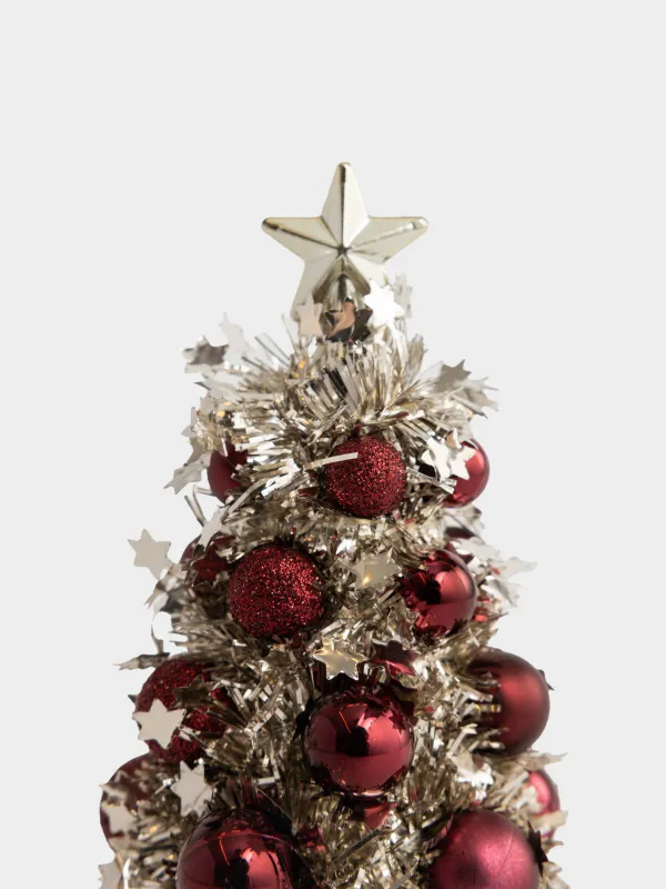 Игрушка елочная, 17 см, Ель с шарами, Tinsel christmas, image-1