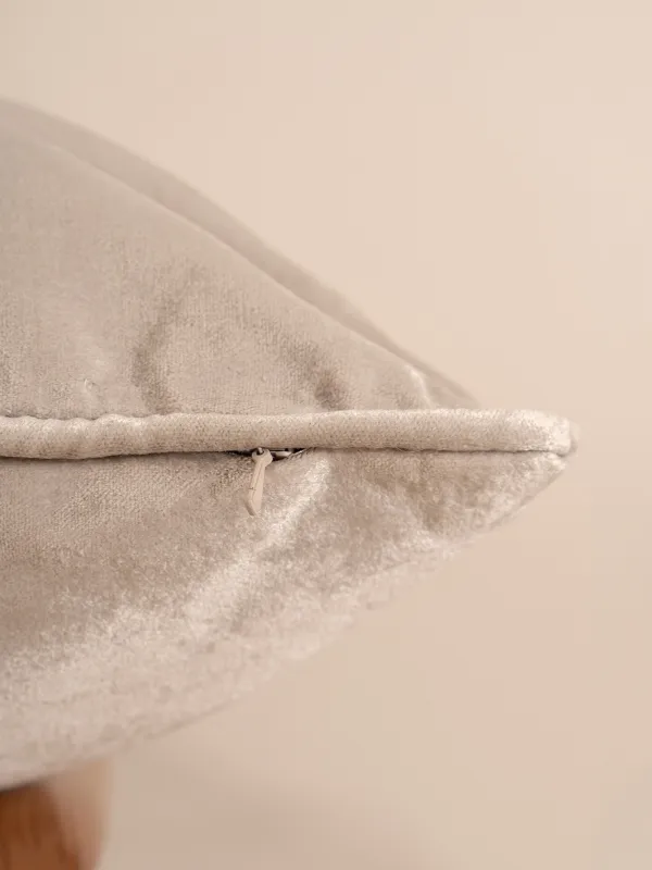 Подушка декоративная, 50х50 см, вельвет/бисер, бежевая, Рыбки, Goldfish, image-5