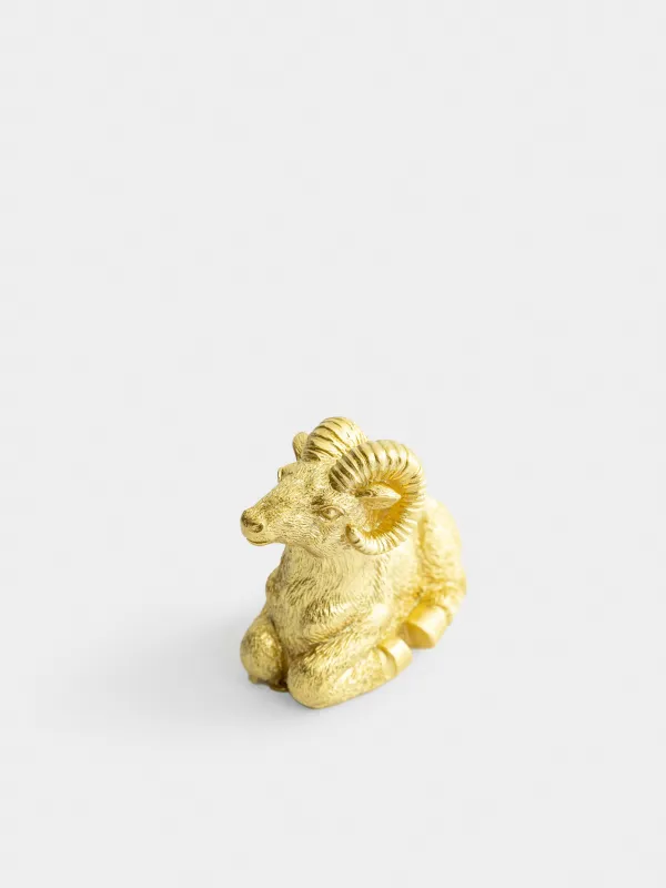 Свеча, 9x8 см, Баран, Sheep gold, image-2