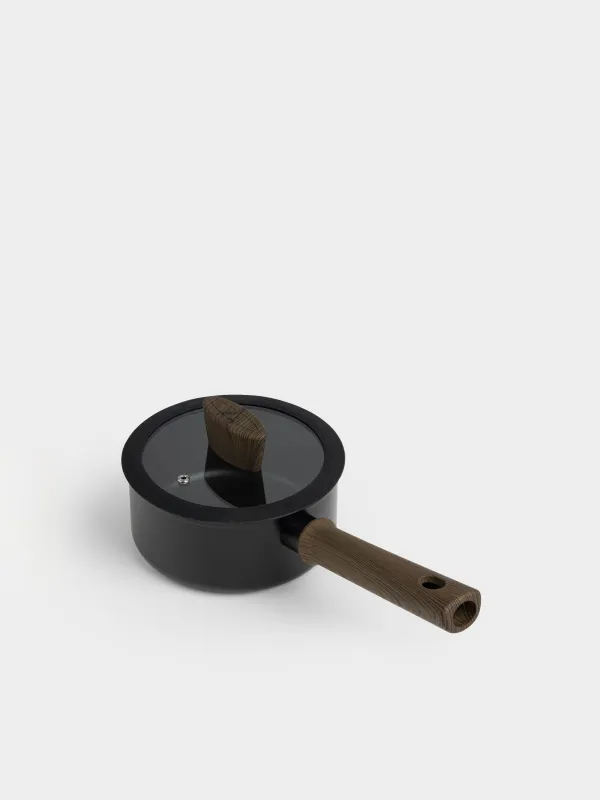 Ковш, 1,3 л, с крышкой, Inty black, image-1