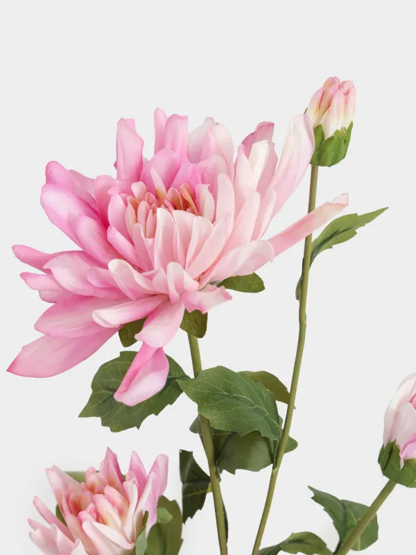 Ветка декоративная, 85 см, Бело-розовый георгин, Flower garden, image-3