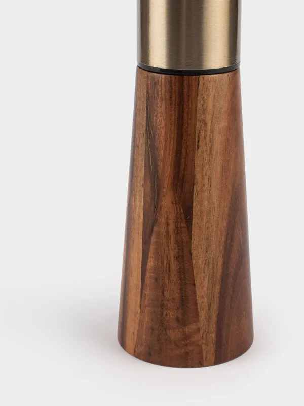 Мельница для специй, 19 см, механическая, дерево/сталь, Noble tree, image-2