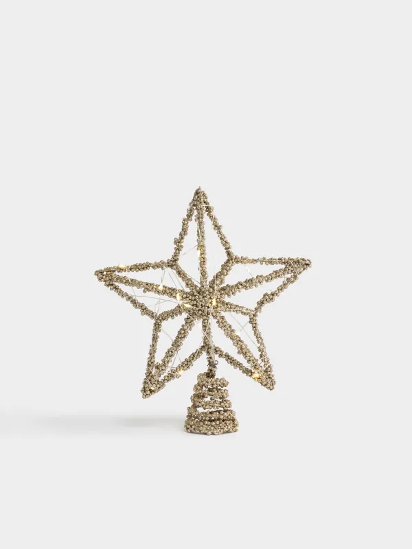 Звезда на елку с подсветкой, 20х23 см, Christmas sparkle, image-0