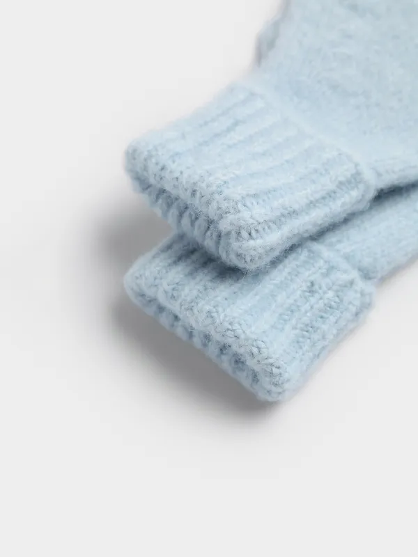 Митенки из смесового трикотажа с добавлением шерсти Knitting fuzz, image-2