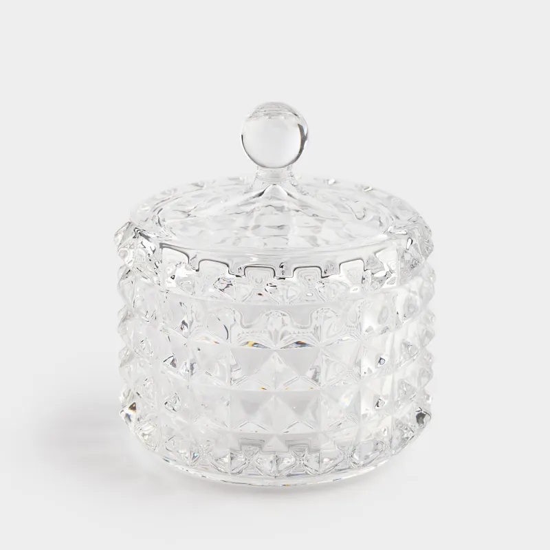 Конфетница, 10х11 см, с крышкой, стекло Р, Mosaic