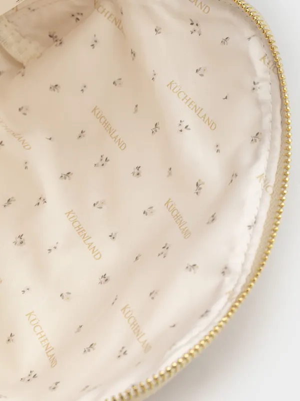 Косметичка, 22х17 см, полиуретан, бежевая, Krast, image-5