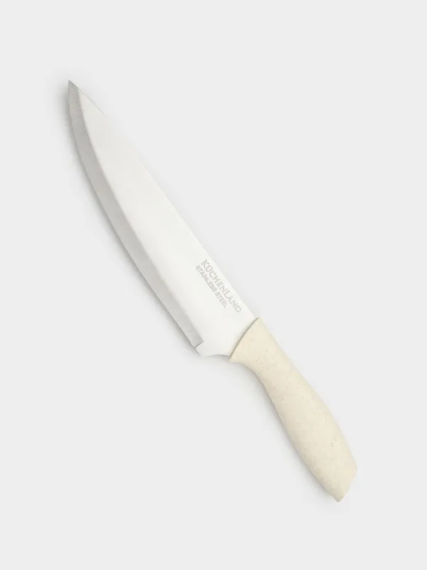 Нож поварской, 20 см, сталь/пластик, молочный, Speck-light, image-5