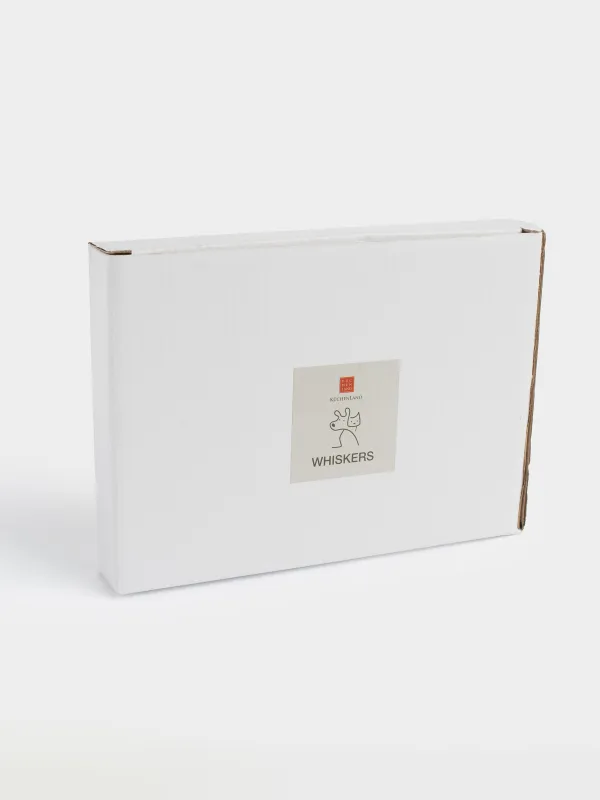 Миска для животных, 18х14 см, 100 мл, плоская, керамика D, серая, Рыба, Whiskers, image-7