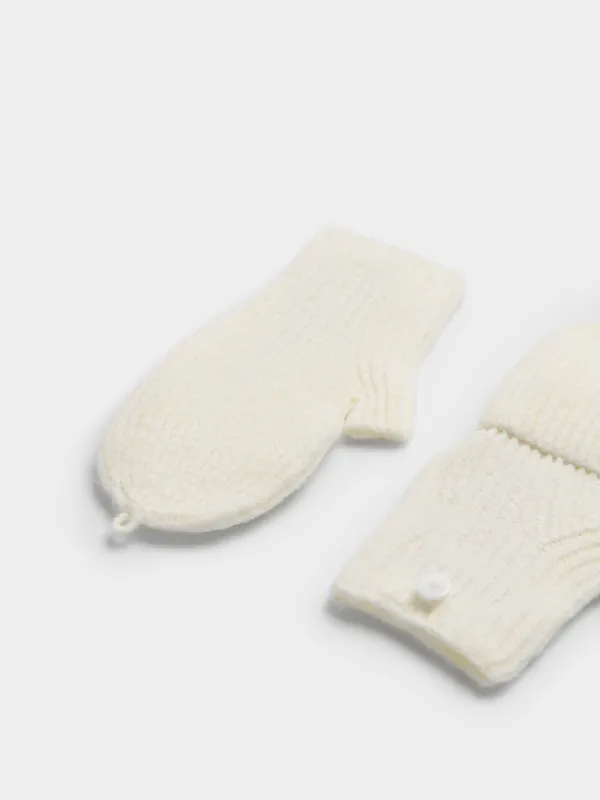 Перчатки вязаные с откидным верхом, Woolens, image-3