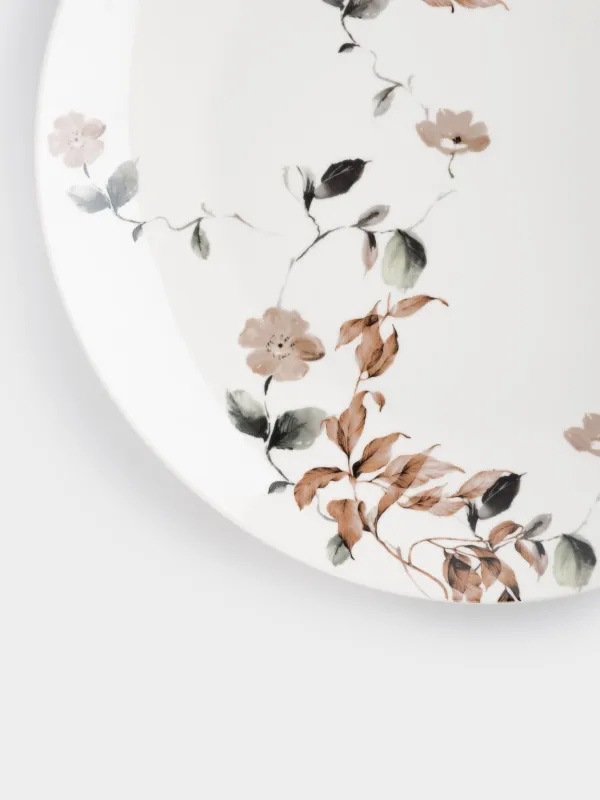 Тарелка обеденная, 27 см, фарфор N, Осенние цветы, Refined floral, image-5