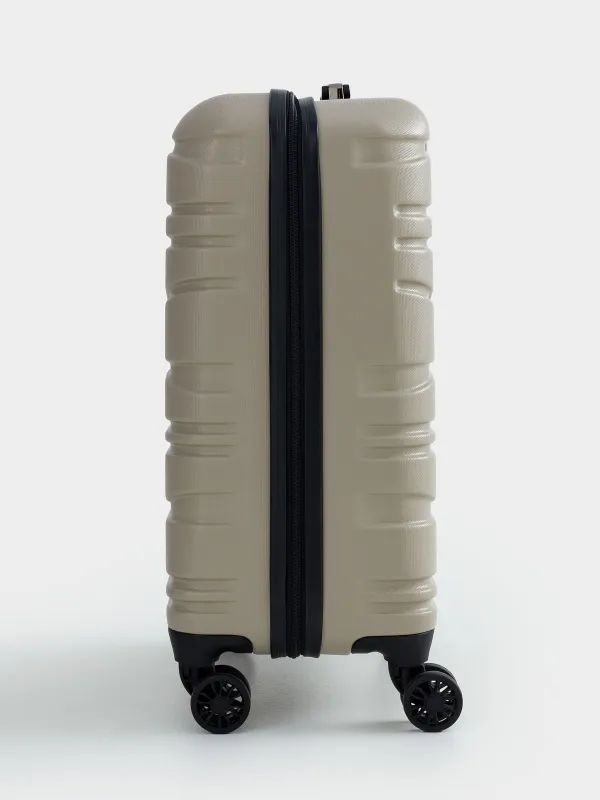 Чемодан S, 39х22х55 см, 2,7 кг, пластик, бежевый, Travel comfort, image-5