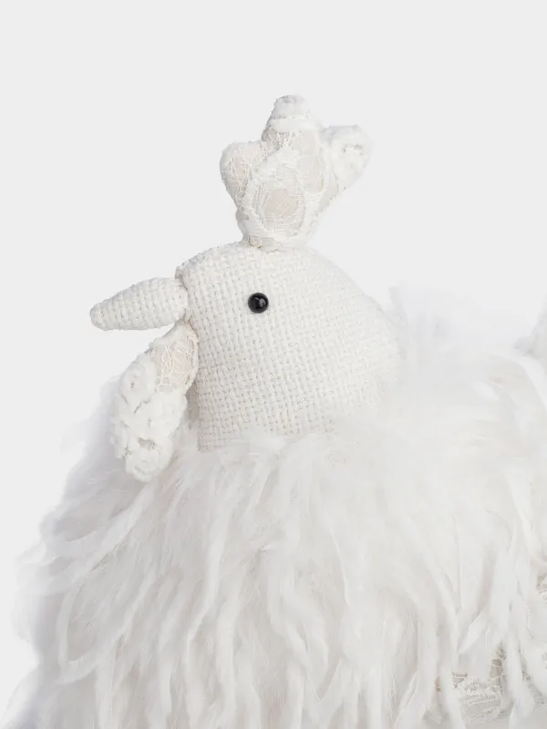 Изделие декоративное, 37 см, полиэстер, молочное, Петух, Rooster, image-3