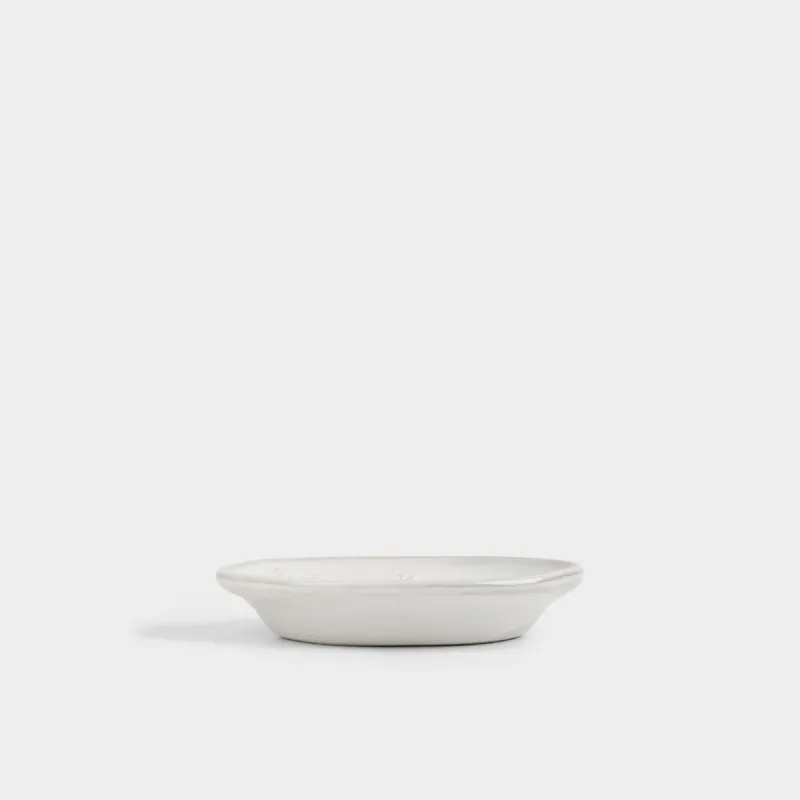 Мыльница, 16х11см, керамика, овальная, бежевая, Травы, Hebe