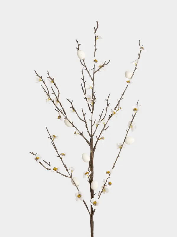 Ветка декоративная, 96 см, пенопласт/пластик, Пасхальные яйца и цветы, Natural Easter decor, image-3