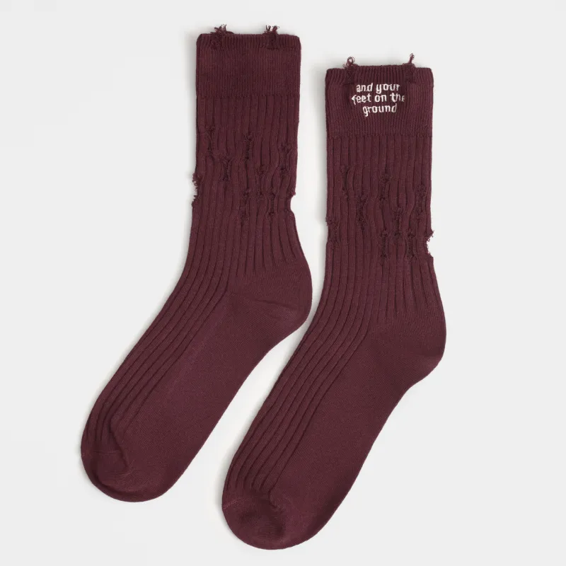 Носки женские, с рваным эффектом, Rubchik grunge