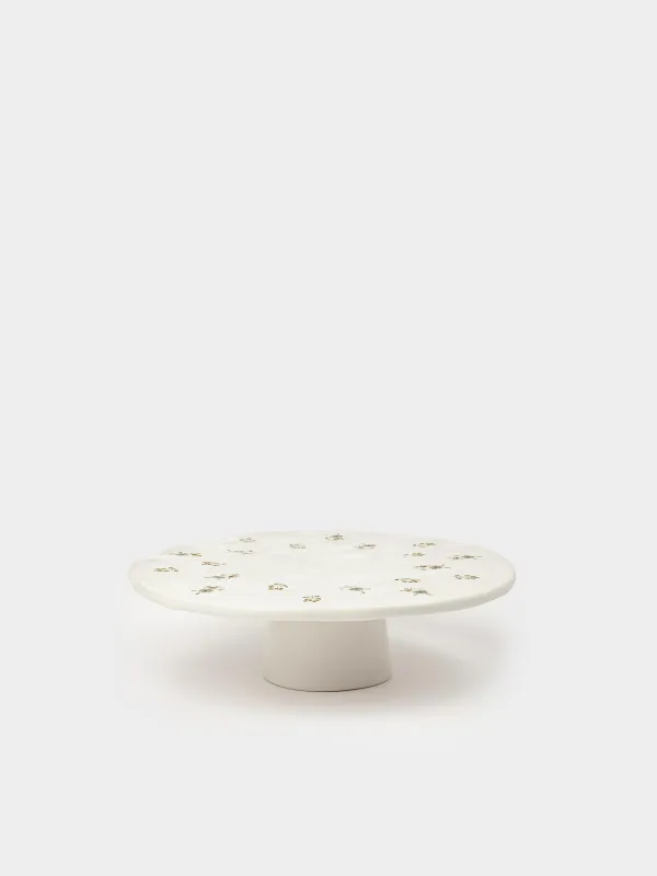 Блюдо на ножке, 24х7 см, Винтажные цветы, La flore, image-0