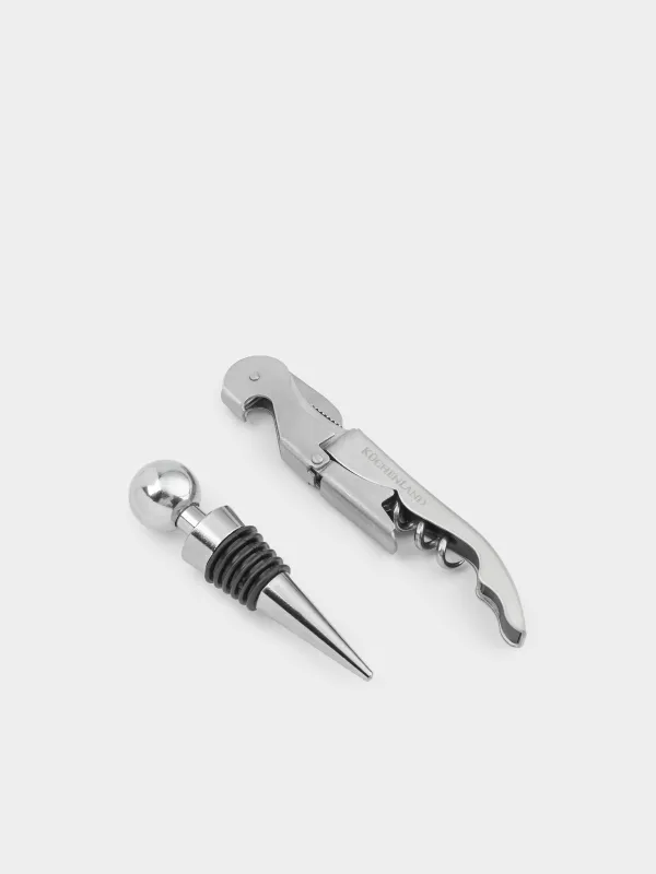 Набор сомелье, 2 пр, металл/силикон, Bar, image-1