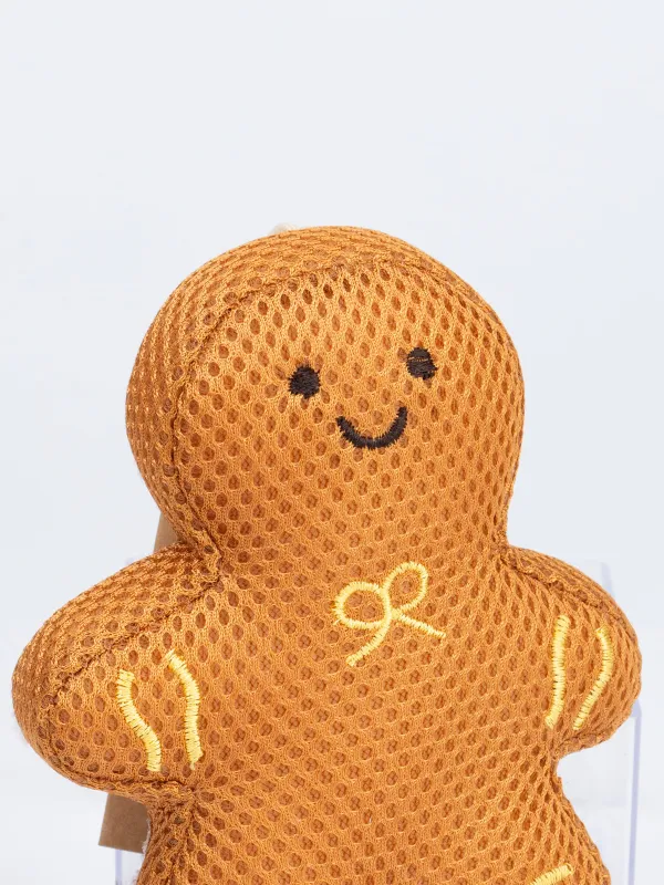 Губка для мытья посуды, 13х12 см, двусторонняя, полиэстер/поролон, коричневая, Пряник, Clean, image-2