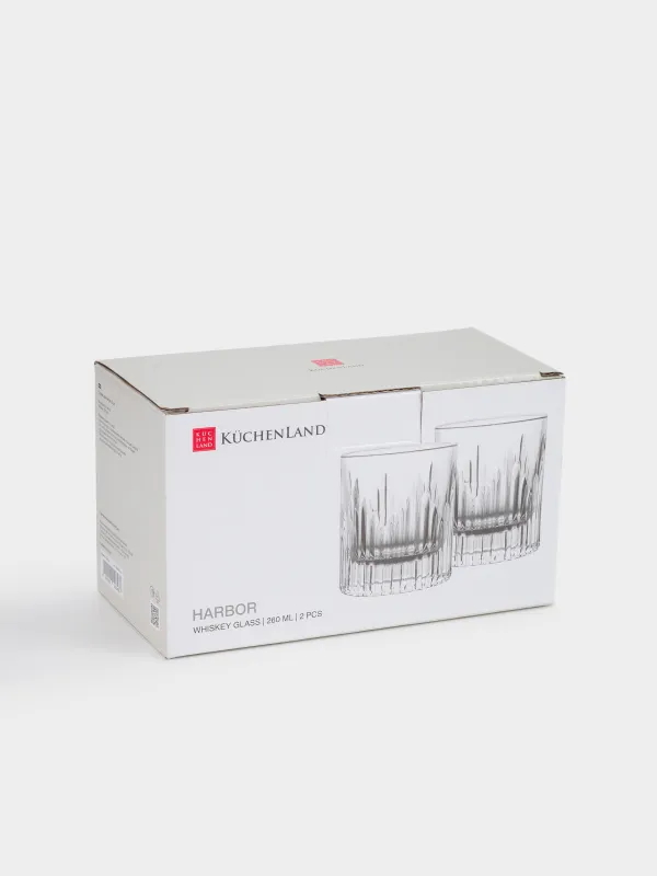 Стакан для виски, 9 см, 260 мл, 2 шт, стекло Р, Harbor, image-4