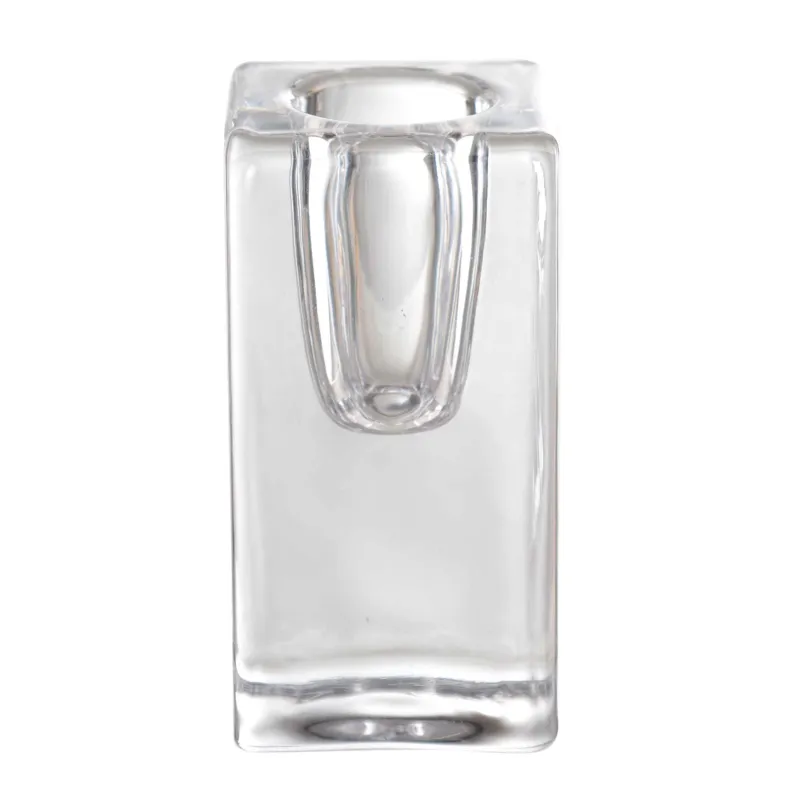 Подсвечник, 4x8 см, для тонкой свечи, стекло, Cube, image-1