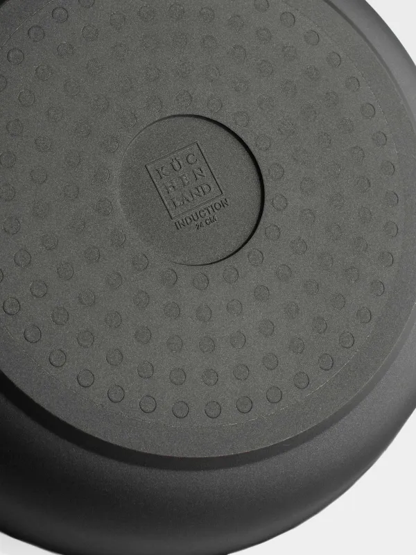 Сковорода, 24 см, съемная ручка, с покрытием, алюминий, Solution Red 2, image-7