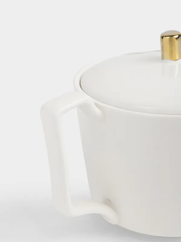 Чайник заварочный, 700 мл, фарфор N, бело-золотистый, Кинцуги, Revival, image-2