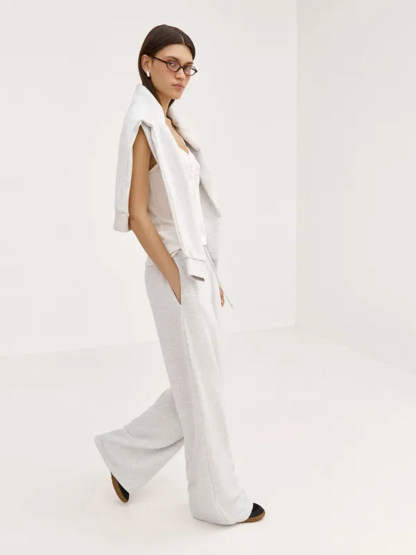 Брюки домашние, светло-серые, Jodie, image-3