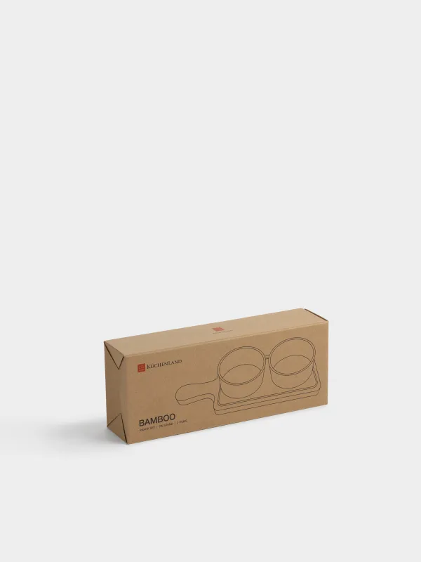 Набор для закусок, на подставке, молочный, Bamboo, image-5