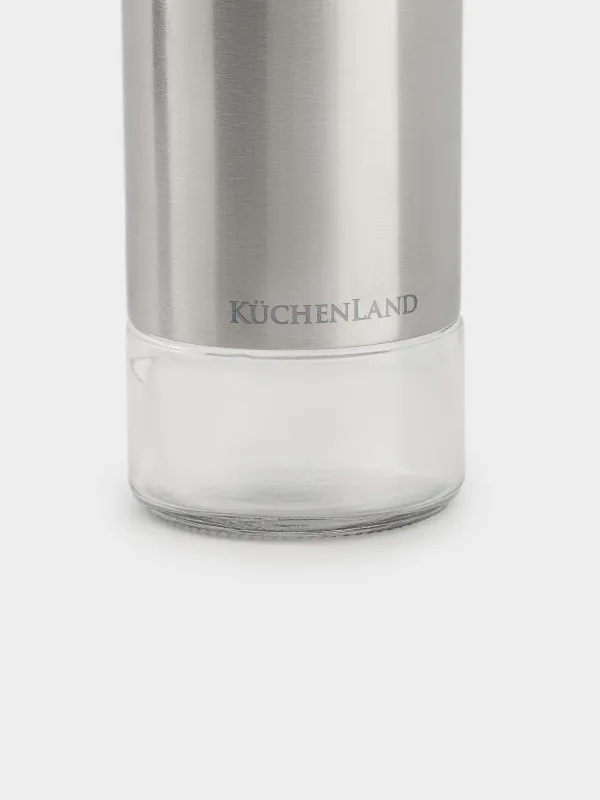 Сахарница-дозатор, 17 см, 120 мл, стекло/сталь, Classic, image-3