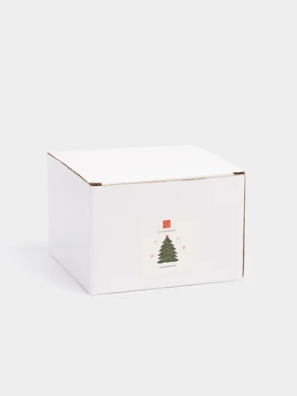 Кружка, 470 мл, с подвесками, керамика D/металл, белая, Банты, Christmas, image-5