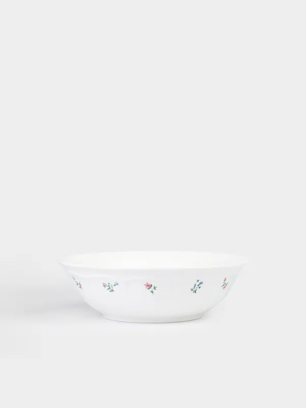 Салатник, 23х7 см, 1,45 л, фарфор N, белый, Нежные цветы, El floria, image-0