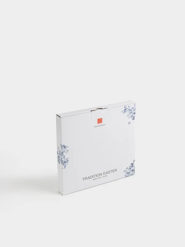 Тарелка закусочная, 20 см, фарфор F, белая, с золотистым кантом, Цветы гжель, Tradition Easter, image-5