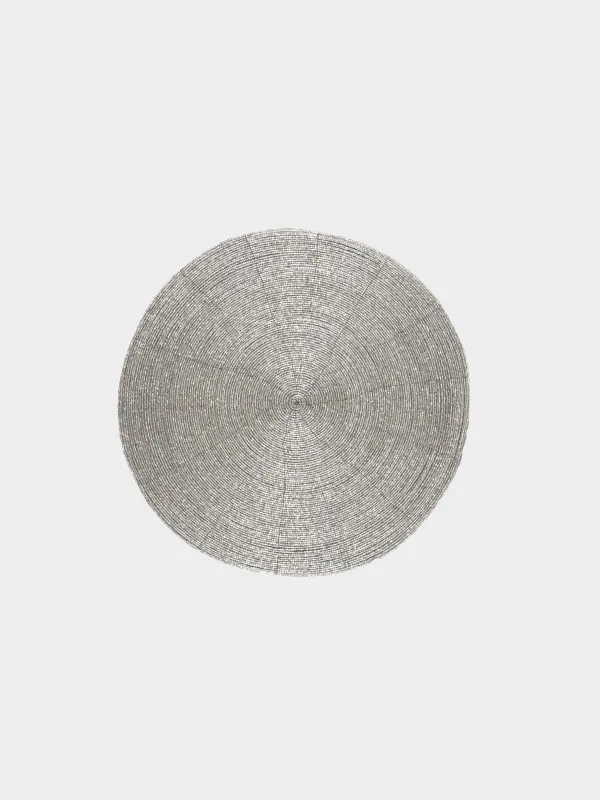 Салфетка под приборы, 36 см, из бисера, Shiny beads, image-0