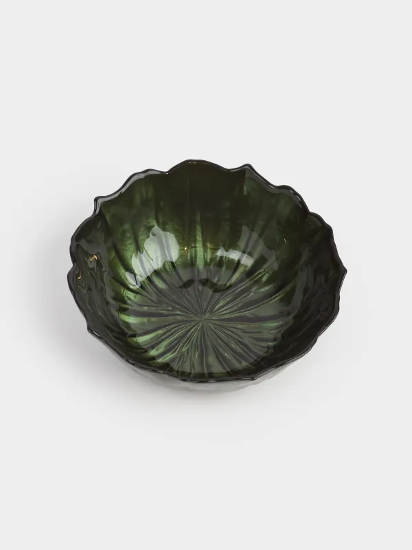 Пиала, 14х5 см, стекло, зеленая, Verge, image-2