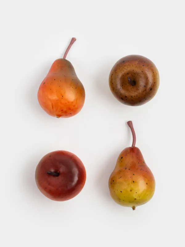 Набор декоративный, 4 см, 12 шт, пенопласт, Яблоко и груша, Fruit decor, image-2