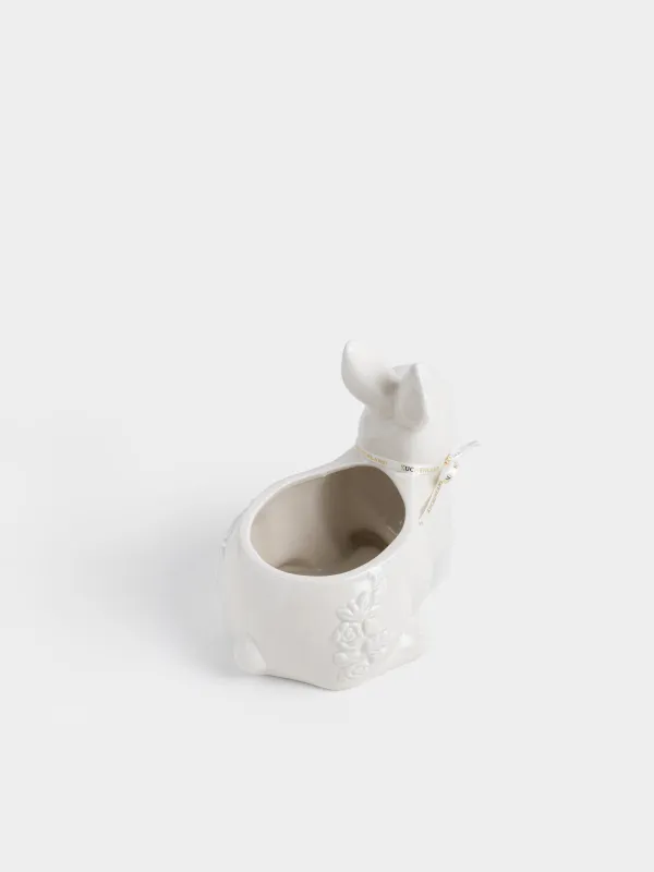Конфетница, 18х18 см, Кролик с цветами, Rabbit pattern, image-3